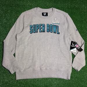 Super bowl crewneck brand new NFL Gray LARGE